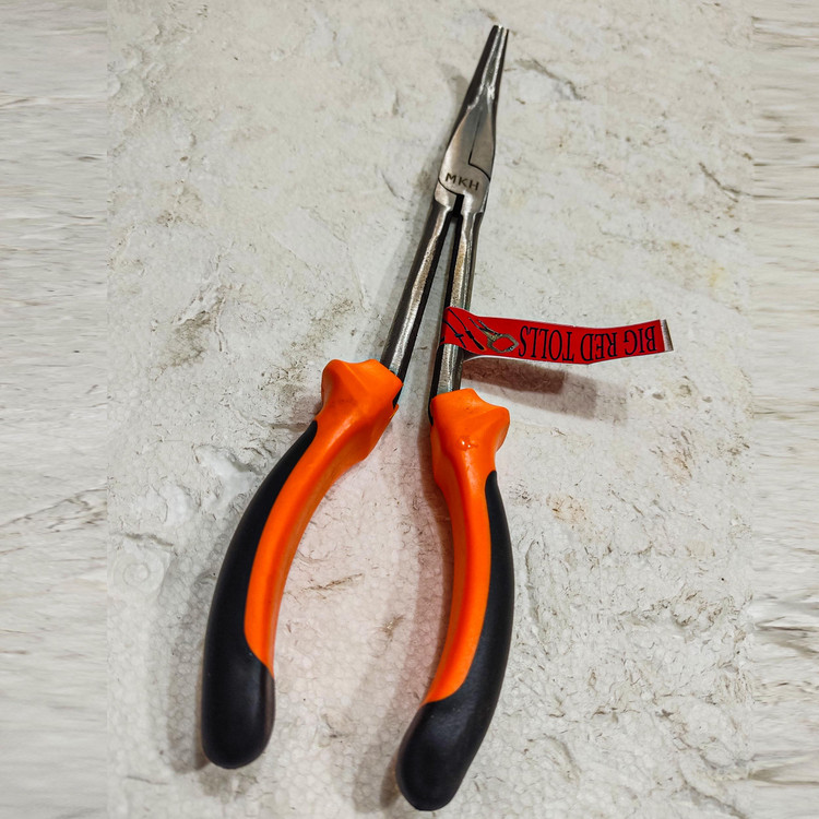 انبر دم باریک سر کج بیگ رد مدل QRS 11 INCH سایز 11 اینچ