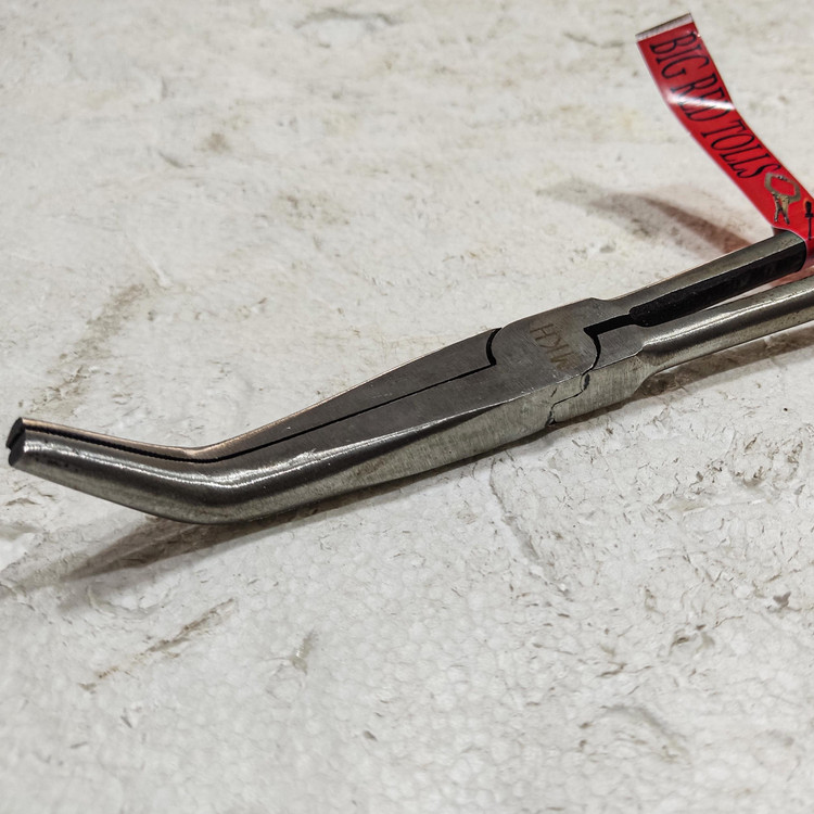 انبر دم باریک سر کج بیگ رد مدل QRS 11 INCH سایز 11 اینچ